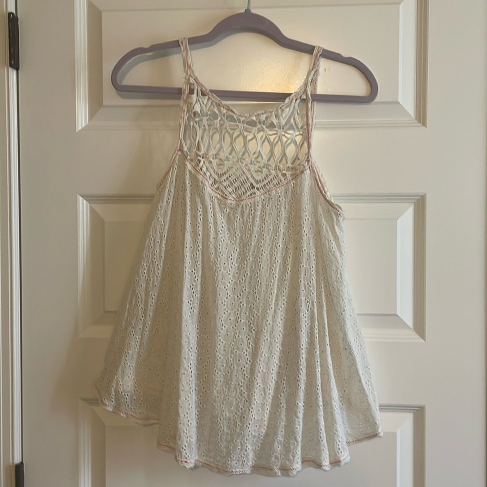 Free People Eyelet Tank Sm